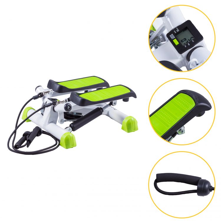 MOVEPRO Twist Stepper - Weerstandsbanden - Display - 100 kg