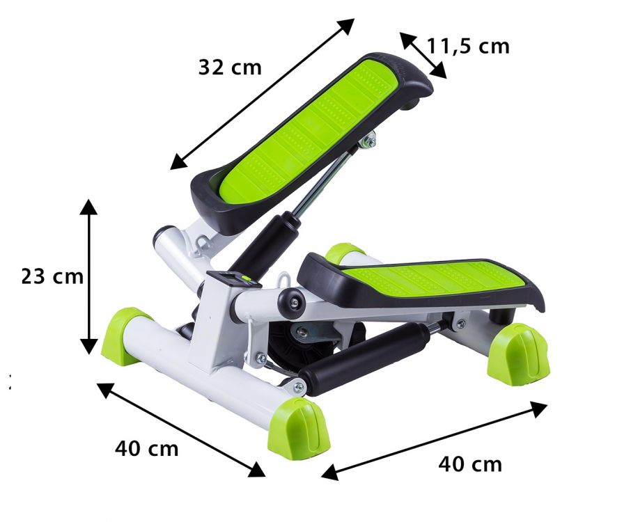 MOVEPRO Twist Stepper - Weerstandsbanden - Display - 100 kg