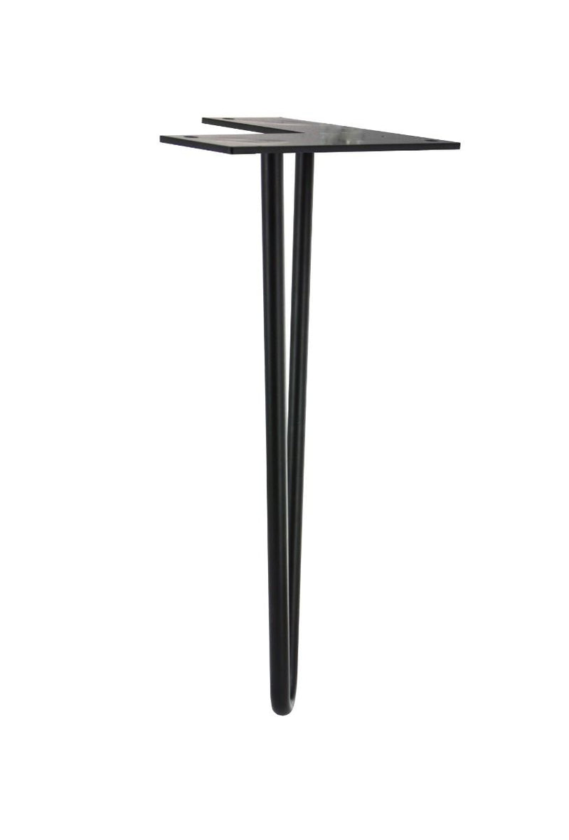 MacLean Design Tafelpoot Hairpin - Staal - Zwart - 30cm - Per Stuk