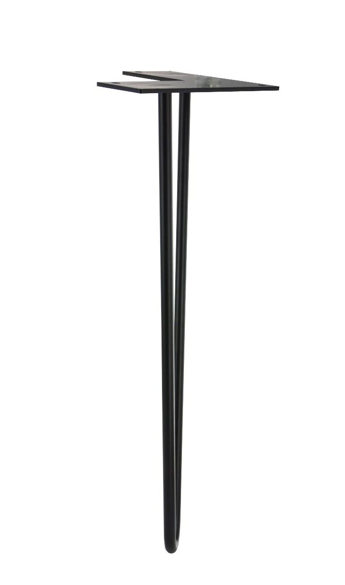 MacLean Design Tafelpoot Hairpin - Staal - Zwart - 40cm - Per Stuk