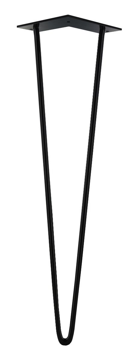 MacLean Design Tischbein-Haarnadel – Stahl – Schwarz – 50 cm – pro Stück
