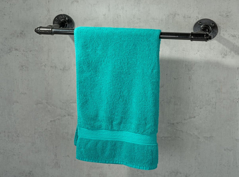 MacLean Towel Rack Black - Made of Scaffolding Tube - Industrial