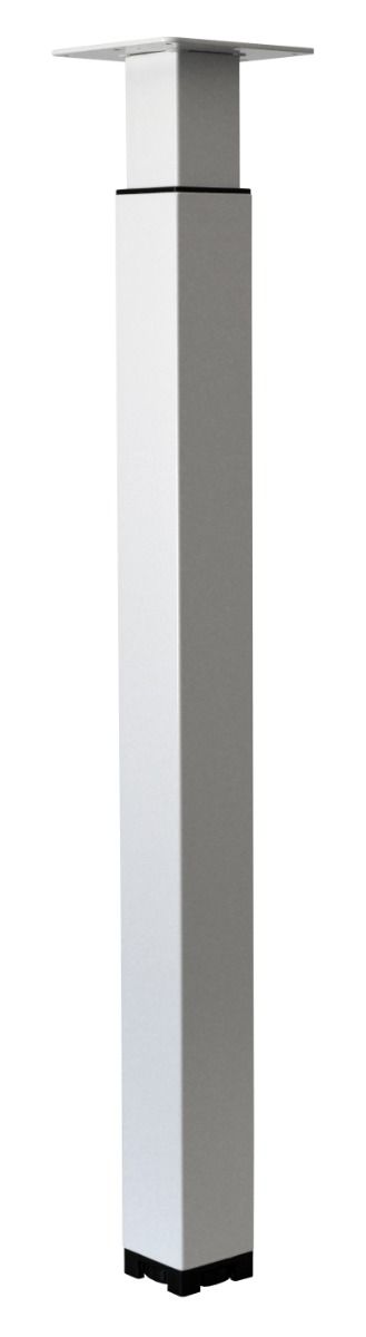 MacLean Table Leg Adjustable White Steel - 70 to 110 cm - Per Piece 