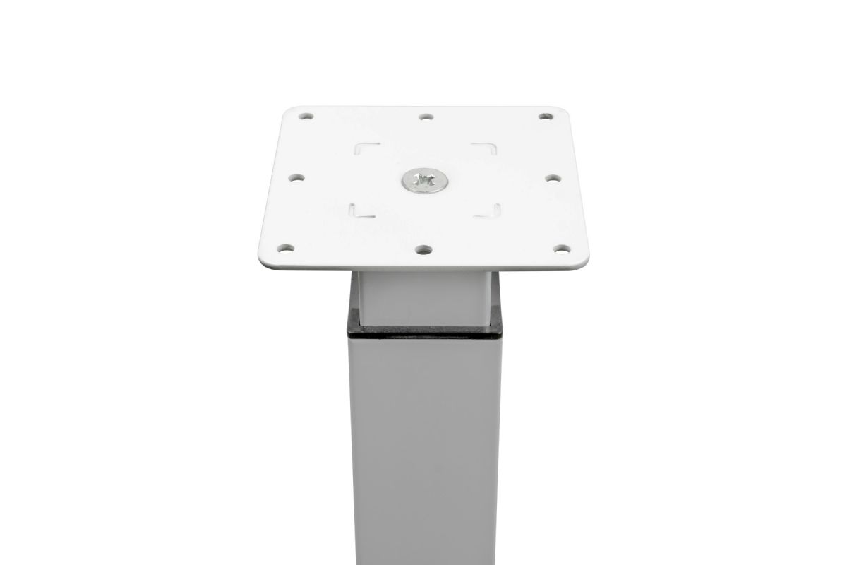 MacLean Table Leg Adjustable White Steel - 70 to 110 cm - Per Piece 