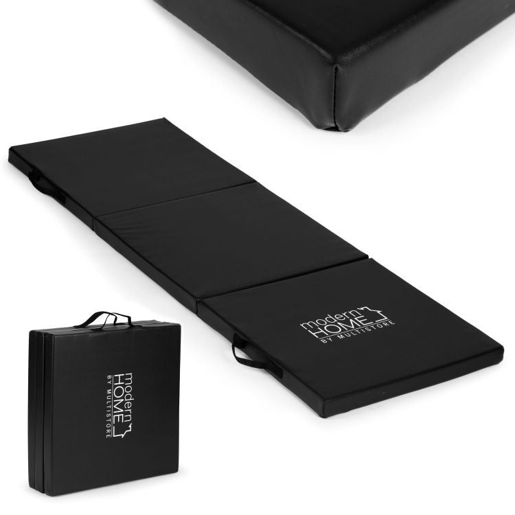 MovePro Fitnessmat - 182 x 60 cm - Zwart - Trainingsmat - Oefenmat