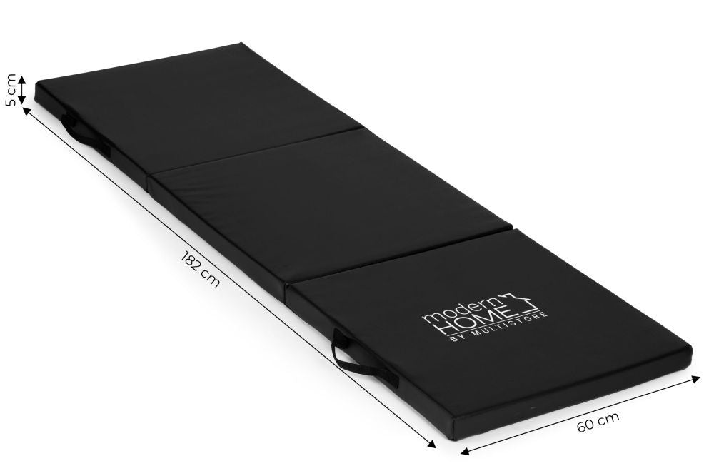 MovePro Fitnessmat - 182 x 60 cm - Zwart - Trainingsmat - Oefenmat