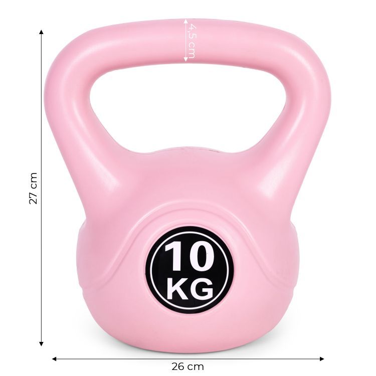 MovePro Kettlebell - 10 kg - Roze - Fitness Gewicht - Krachttraining - Trainingsgewicht