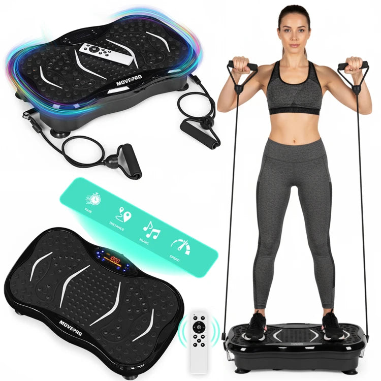 MovePro Trilplatform - Met Weerstandsbanden & Afstandsbediening - Vibration Plate