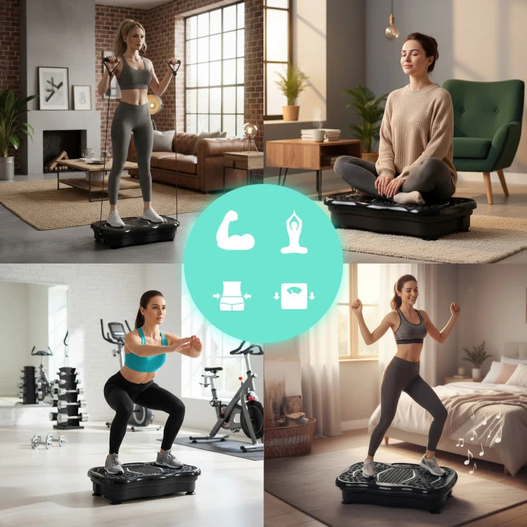 MovePro Trilplatform - Met Weerstandsbanden & Afstandsbediening - Vibration Plate
