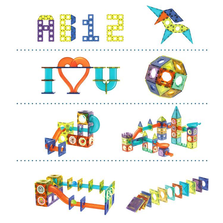 Multistore Magnetische LED Knikkerbaan - 105-delige Bouwset - Marble Run