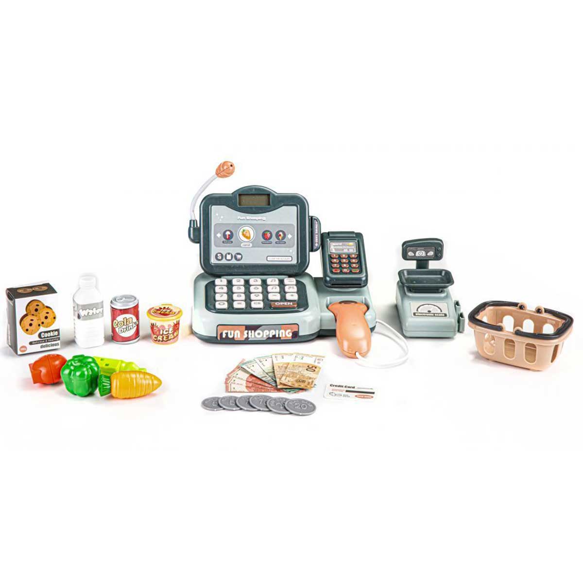 Multistore Speelgoed Kassa met Scanner - Calculator - Geluid - Accessoires
