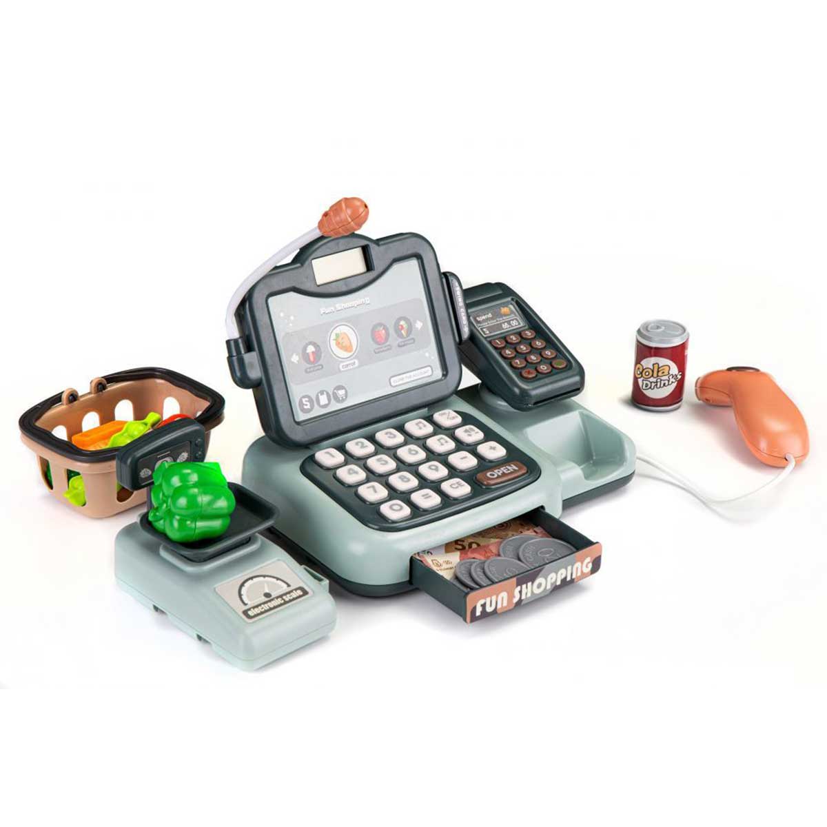 Multistore Speelgoed Kassa met Scanner - Calculator - Geluid - Accessoires