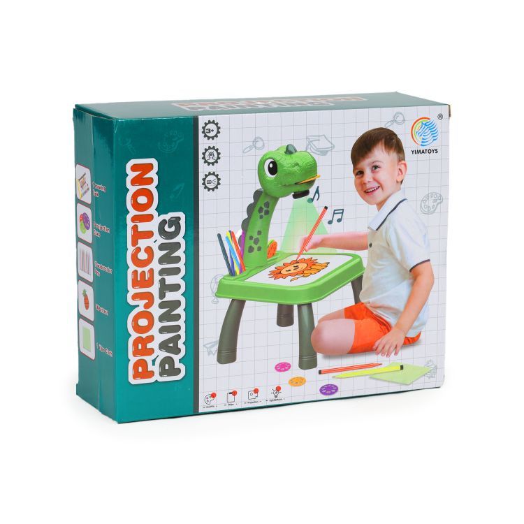 Multistore Tekenprojector Dinosaurus - 24 Patronen - 12 Stiften - Vanaf 3 Jaar