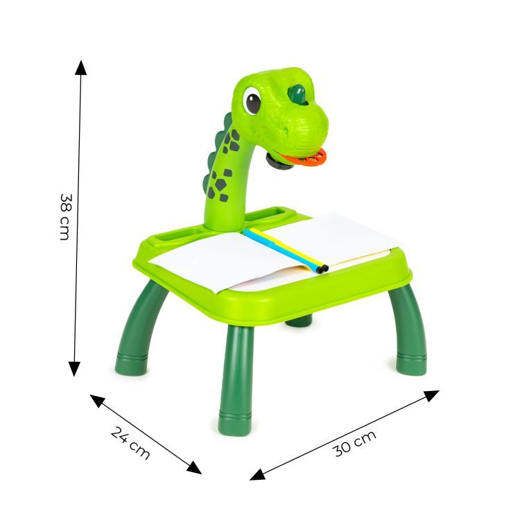 Multistore Tekenprojector Dinosaurus - 24 Patronen - 12 Stiften - Vanaf 3 Jaar