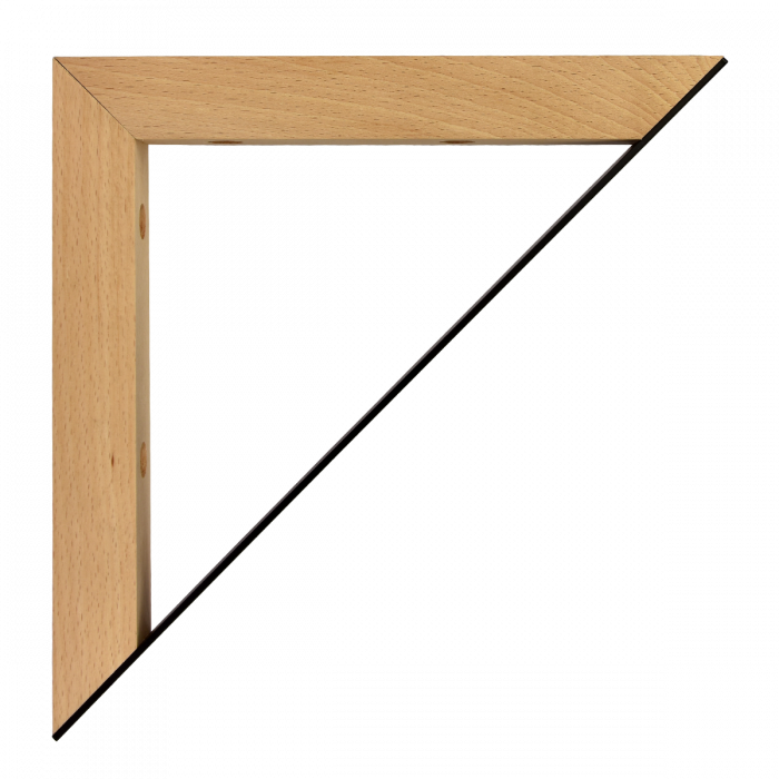 Maclean Shelf support Triangle - 2 pieces - 201 x 201mm - Wood / Metal - Black - Shelf supports 