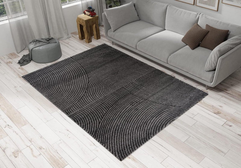 Pure Langer Teppich – 160 x 230 cm – Anthrazit – dick und weich – Teppiche – Teppich – Teppich – 0007A 