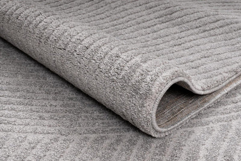 Pure Langer Teppich – 160 x 230 cm – Grau – Dick und weich – Teppiche – Teppich – Teppich – 0007A 