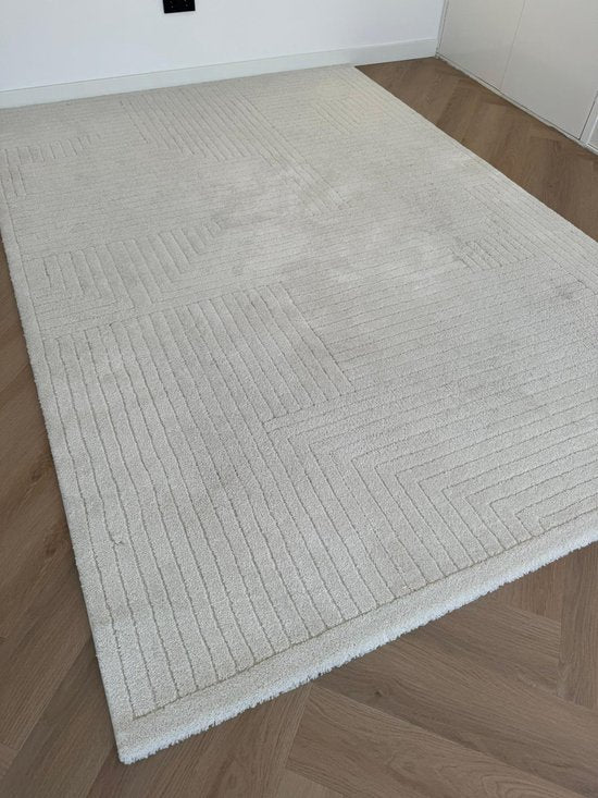 Pure Long Carpet - 160x230cm - White - Thick &amp; Soft - Rugs - Carpet - Rug - 0006A 
