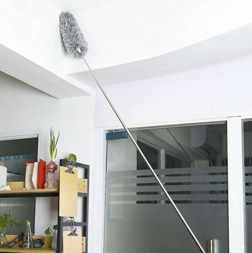 Ruhhy Telescopic Dust Brush - Feather Duster - 84 cm to 250 cm - Reach Every Corner Without Ladder