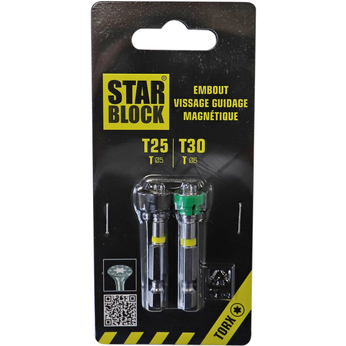 Starblock Magnetic Bit T25 and T302 - Screwdriver Bit 