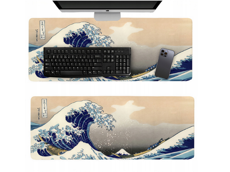 Super Grote Muismat - Big Wave - 90x40cm - Gaming Muismat  - Mousepad - Pro Muismat XXL - Desktop Mat - Computer Mat