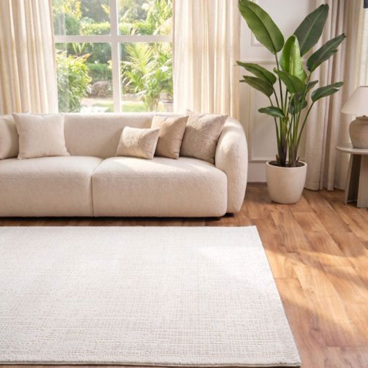 TEKZEN Style E873A Vloerkleed - Crème - 12mm Dik - Vloerkleden - Karpet