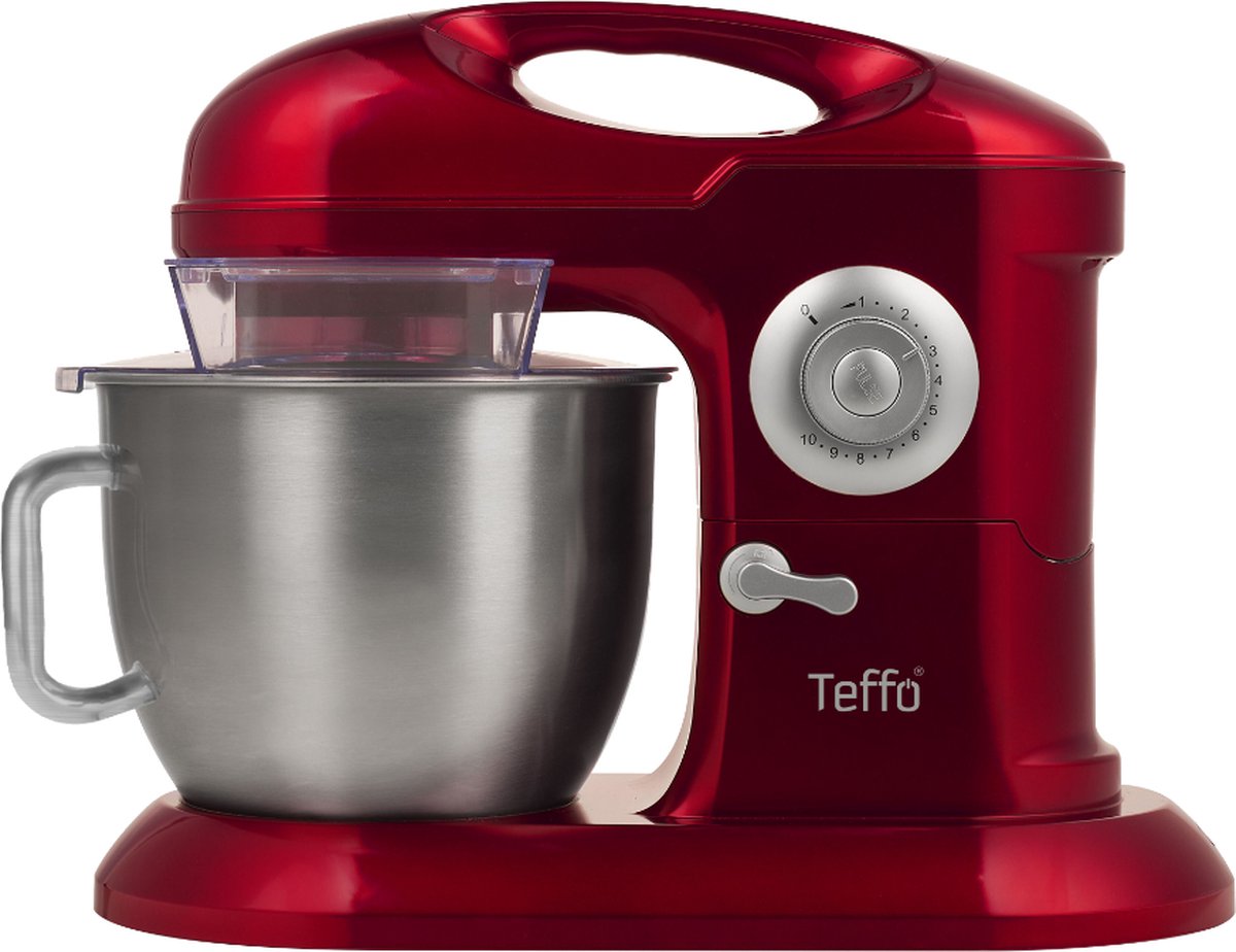 Teffo Kitchen Mixer XL - 7L - 1200W - Food processor - Mixer - With mixing bowl - Stainless steel