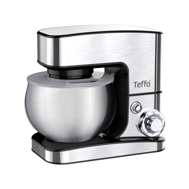 Teffo Multifunktionsmixer / Food Robot Pro – 5L – 1300W – Küchenmaschine – Mit Rührschüssel – Edelstahl