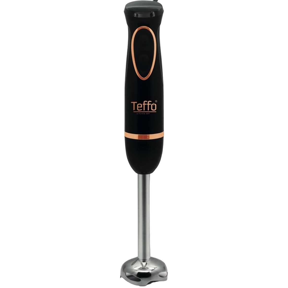 Teffo Staafmixer - 2 Snelheden & ergonomisch Handgreep, afneembare Staaf - 200Watt - Zwart / Rosé Goud