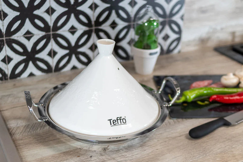Teffo Tajine Wit - Ø30 cm - Graniet - Inductie - TEKZEN