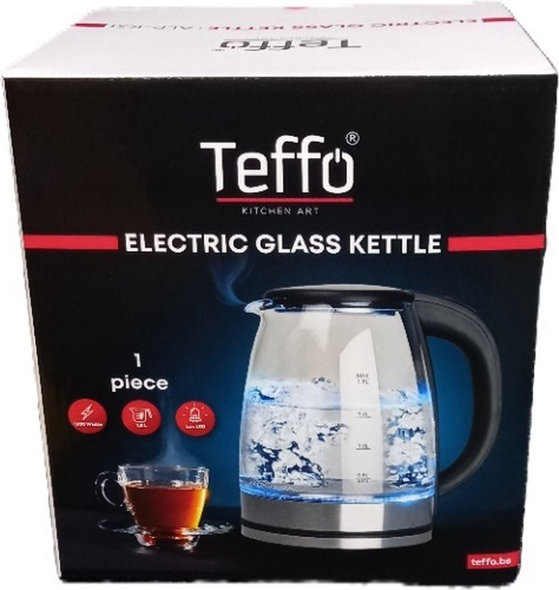 Teffo Kettle - LED lighting - 1.8L - Black 