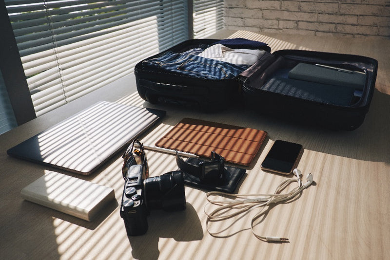 Traveleo Diamond Suitcase Set Black - Combination Lock - Lightweight - Travel Suitcase - Travel Luggage