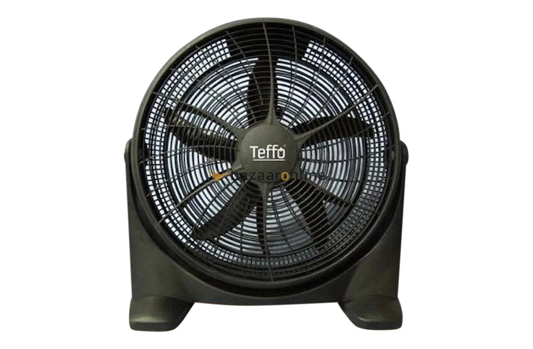 Teffo Vloerventilator - Turbo Ventilator - Ø 50 cm XXL - 70W - 90° variabele kanteling - Zwart