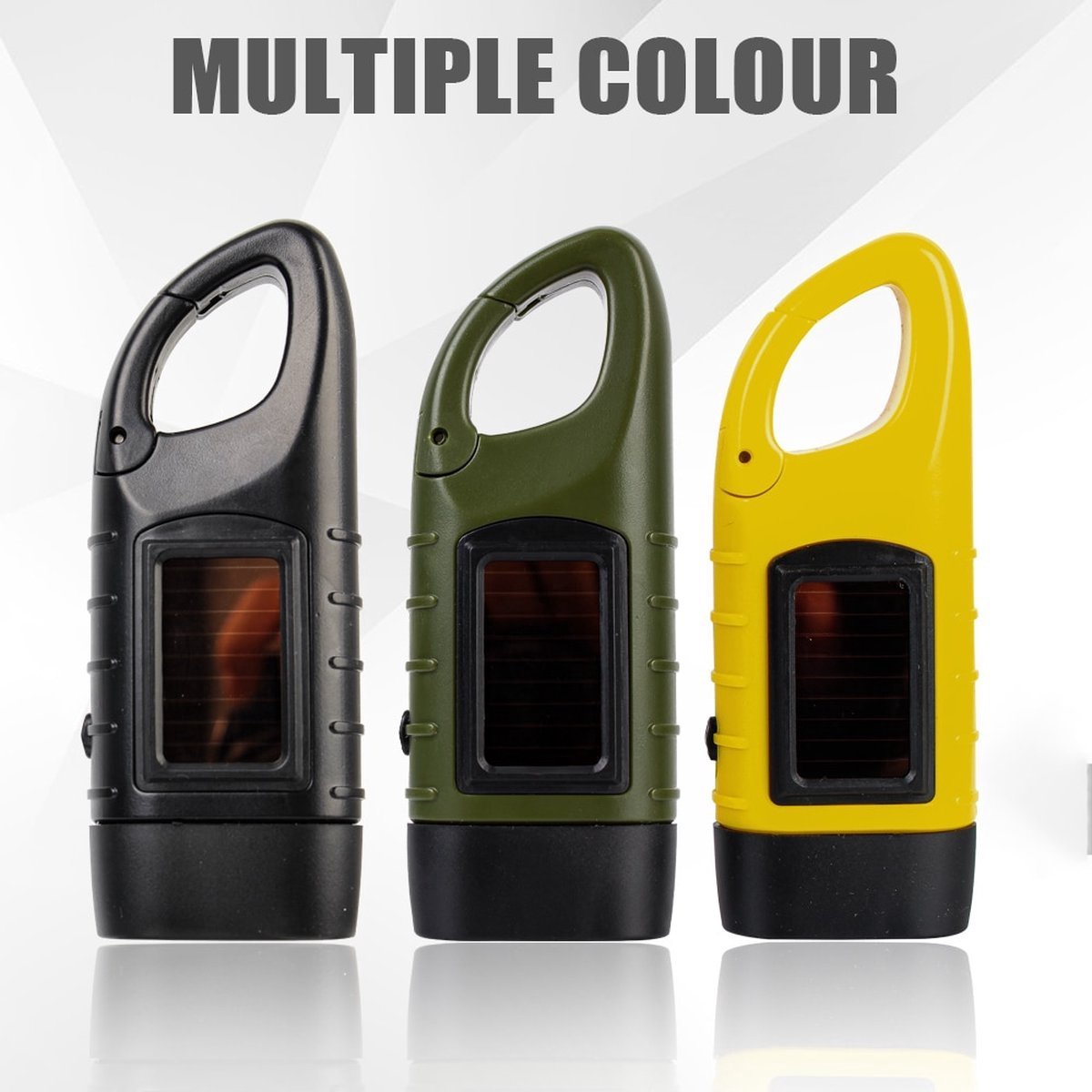 Verk Group Zonne- en Dynamo-zaklamp met 3 LED’s – Handmatig en Zonne-energie Aangedreven zaklampen productafbeelding 4