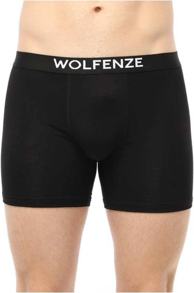 Wolfenze Premium Boxer Shorts - Size XL - Black - 5 Pieces - Luxury Boxers 
