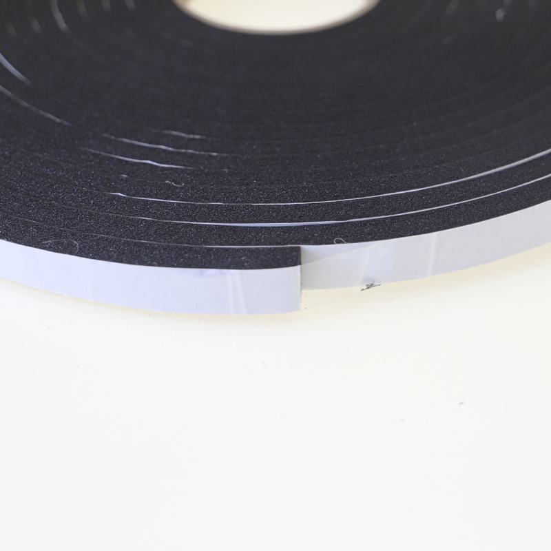 Maclean Selbstklebender PVC-Zugluftstreifen I-Profil – Schwarz – 15 mm x 9 mm x 10 m – Zugluftstreifen 