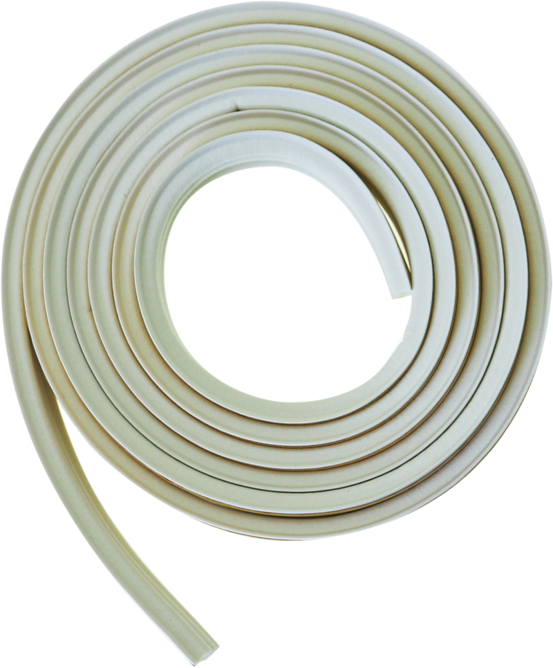 Selbstklebender Zugluftstreifen von Maclean, D-Profil – Weiß – 9 mm x 6 mm x 7,5 m – Zugluftstreifen 