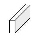 Maclean Self-adhesive PVC Draft Strip I-Profile - White - 9mm x 4mm x 7.5m - Draft Strip 