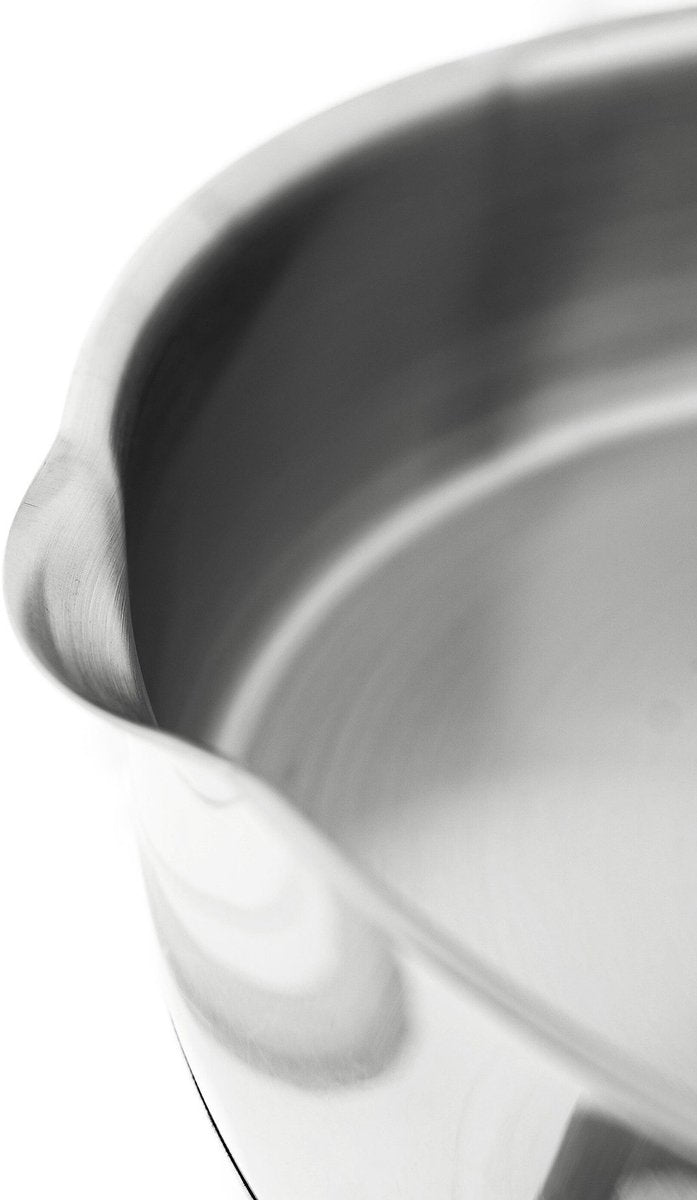 Almina Hapjespan met Deksel - Ø28 cm - Edelstaal - 3,5L - TEKZEN