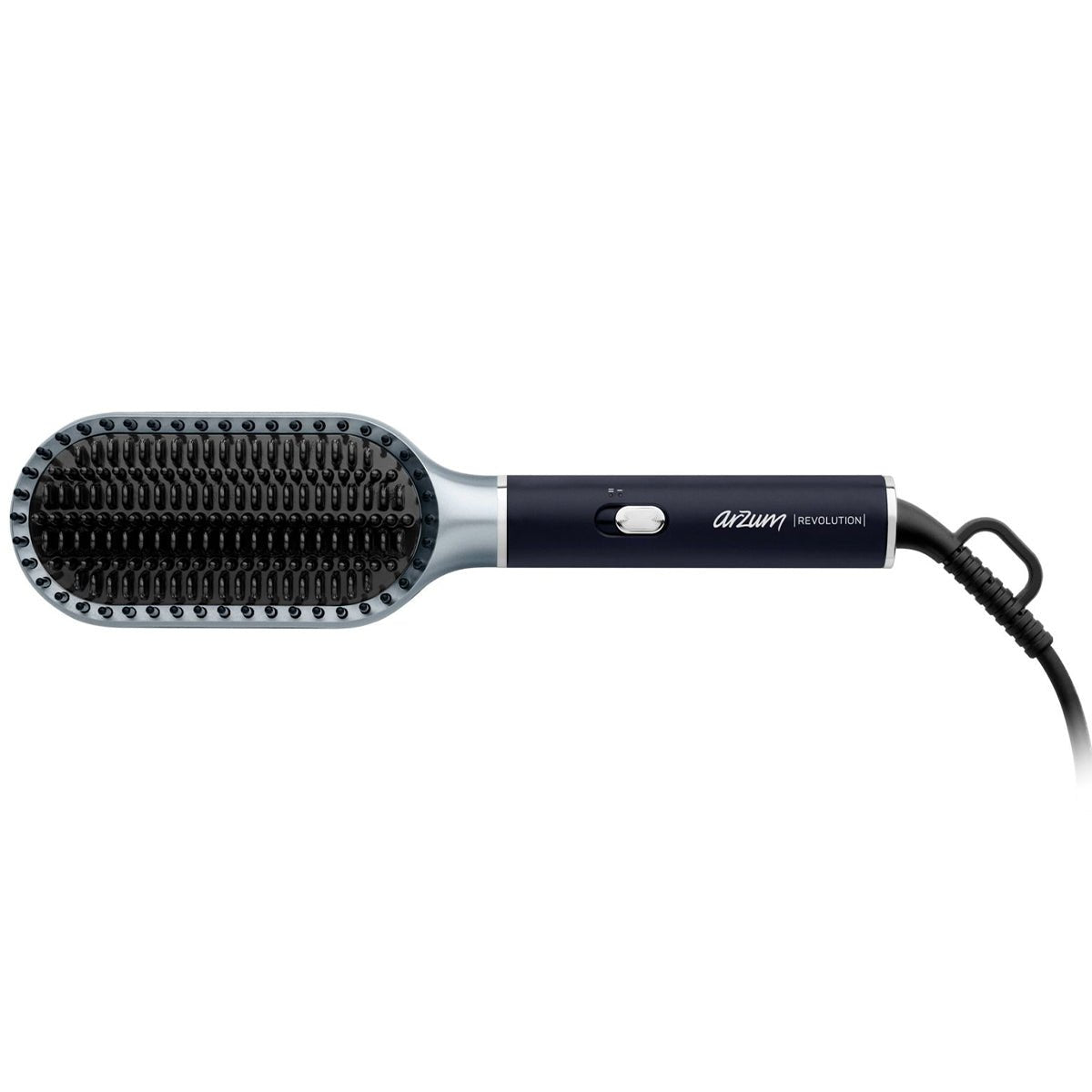Arzum Revolution AR5158 - Stijlborstel - Zilver/Zwart - Keramische Borstel met Argan en Toermalijn Coating - 160 - 210°C - 50W - TEKZEN