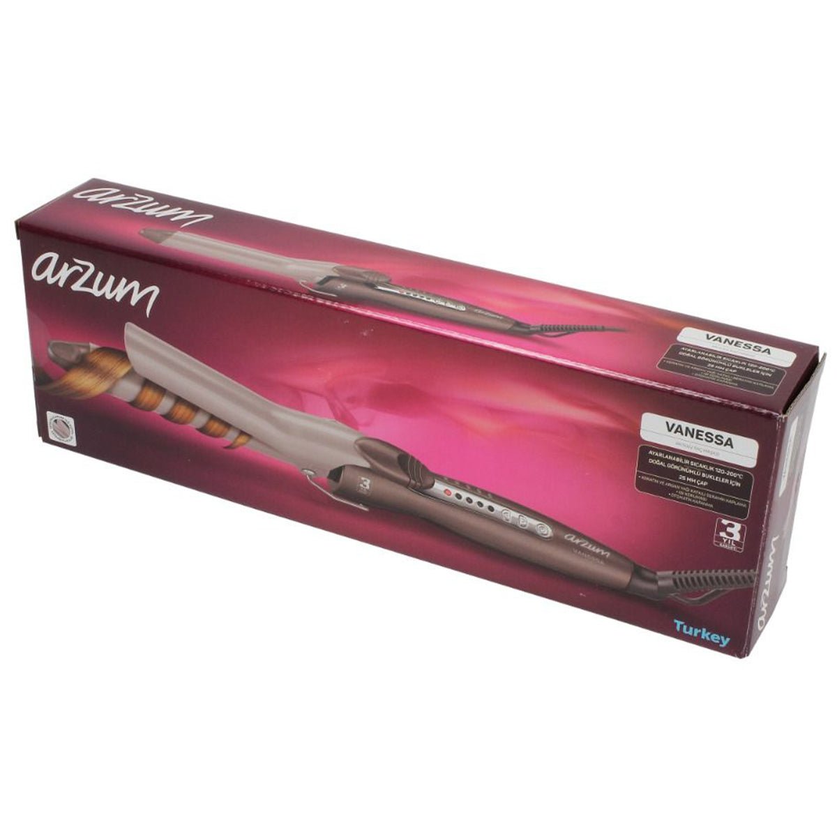 Arzum Vanessa AR5022 - Krultang - Beige - Keramisch Oppervlak met Keratine en Argon Olie - 50W - TEKZEN