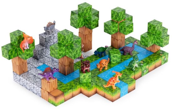 Magnetische Bouwblokken Set Dinosaurussen - 142 Delig - Magnetische Kubussen - Educatief Constructiespeelgoed voor Kinderen – foto 4