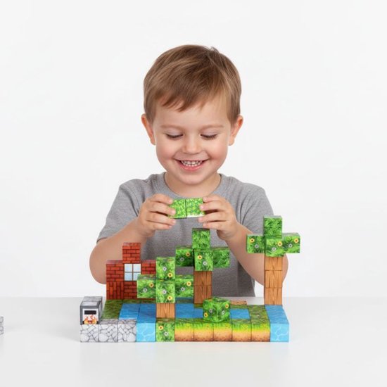 Magnetische Bouwblokken Set - 88 Delig - Magnetisch Constructiespeelgoed - Educatief Bouwspeelgoed voor Kinderen – foto 6