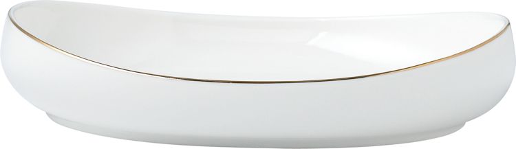 Bricard Rodez – Porseleinen Serviesset/Dinerset - 6-Persoons – 27-Delig – Wit/Goud