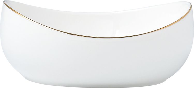 Bricard Rodez – Porseleinen Serviesset/Dinerset - 6-Persoons – 27-Delig – Wit/Goud