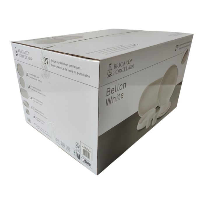 Bricard Bellon Serviesset Wit 27-delig Porselein – productfoto 8