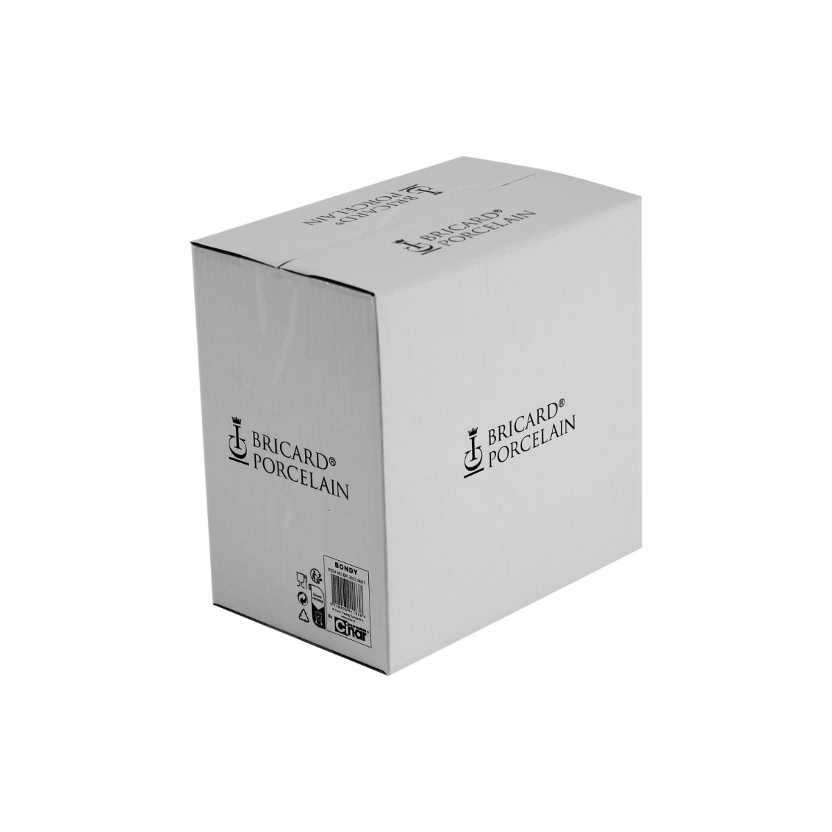 Bricard Bondy, Kommen Set, Wit, 3-delig, 20x4cm, Porselein – verpakking