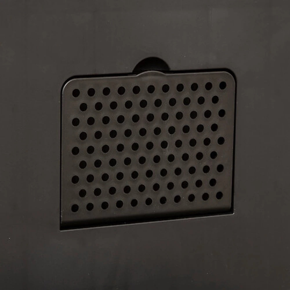 5Five Delta Abfalleimer – Beige – 30 l – Treteimer – Quadratisch – Edelstahl