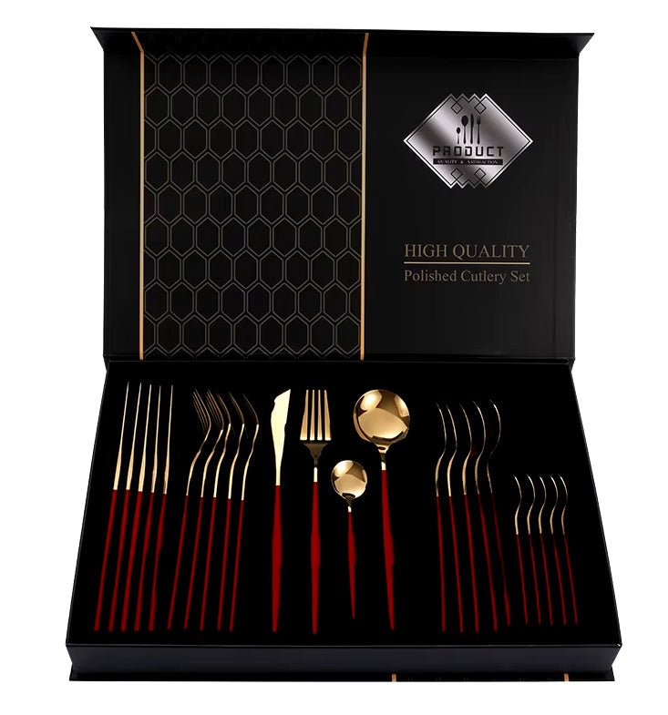 Cheffinger Bestekset - 24 - delig - Voor 6 Personen - TEKZEN