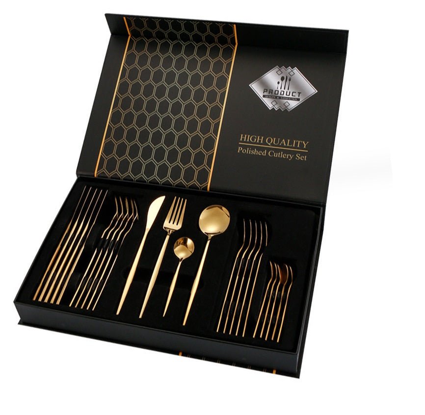 Cheffinger Bestekset - 24 - delig - Voor 6 Personen - TEKZEN